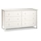 Alaterre Furniture Simplicity Wood 6-Drawer Dresser, White AJSP03WH - alternate 1